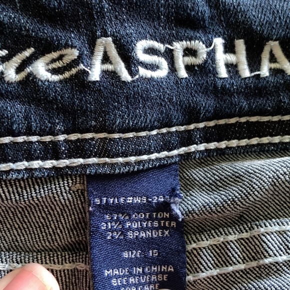 Blue Asphalt Denim shorts size 15 - Picture 2 of 4